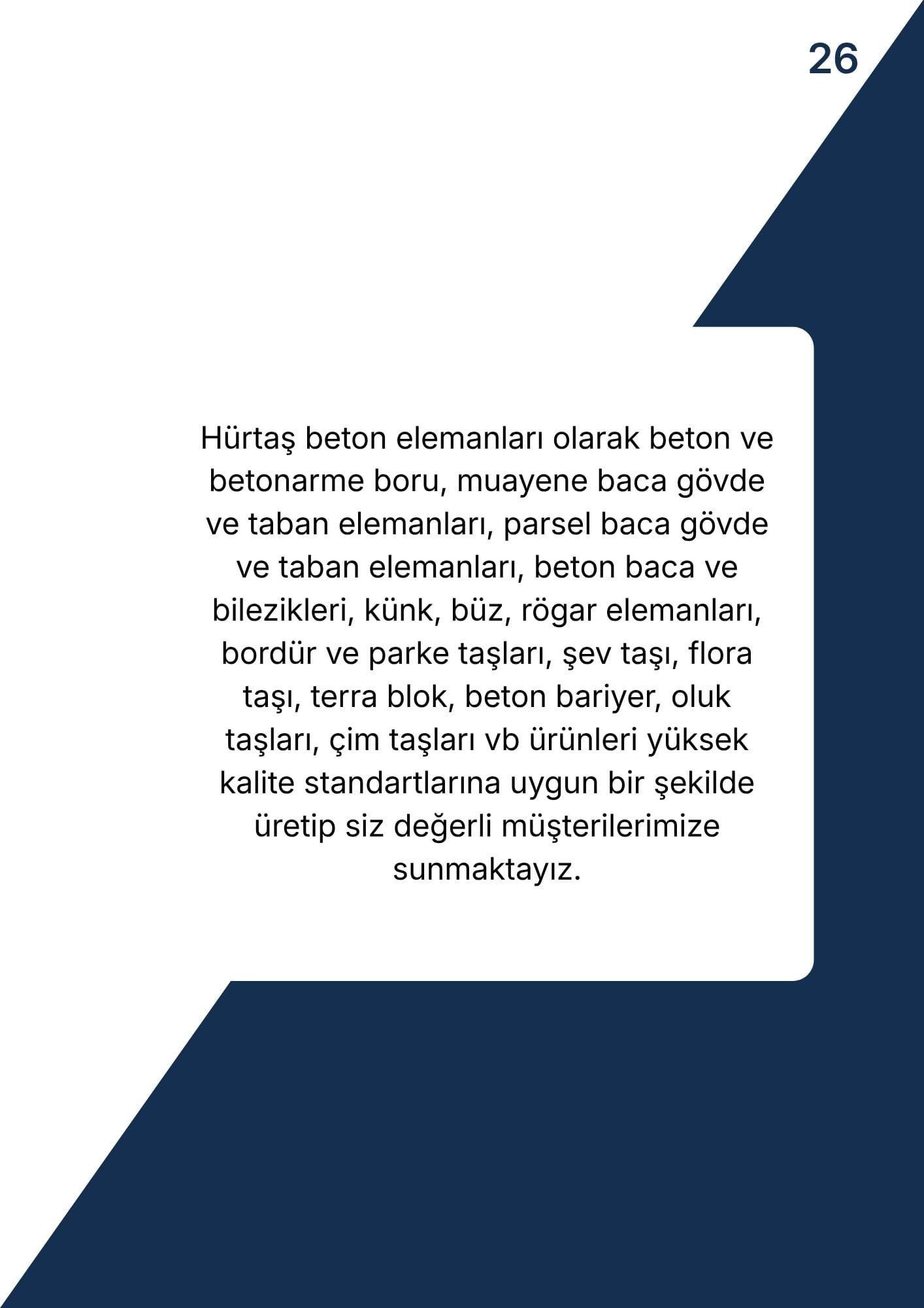 Hürtaş Beton Elemanları Katalog Sayfa 26