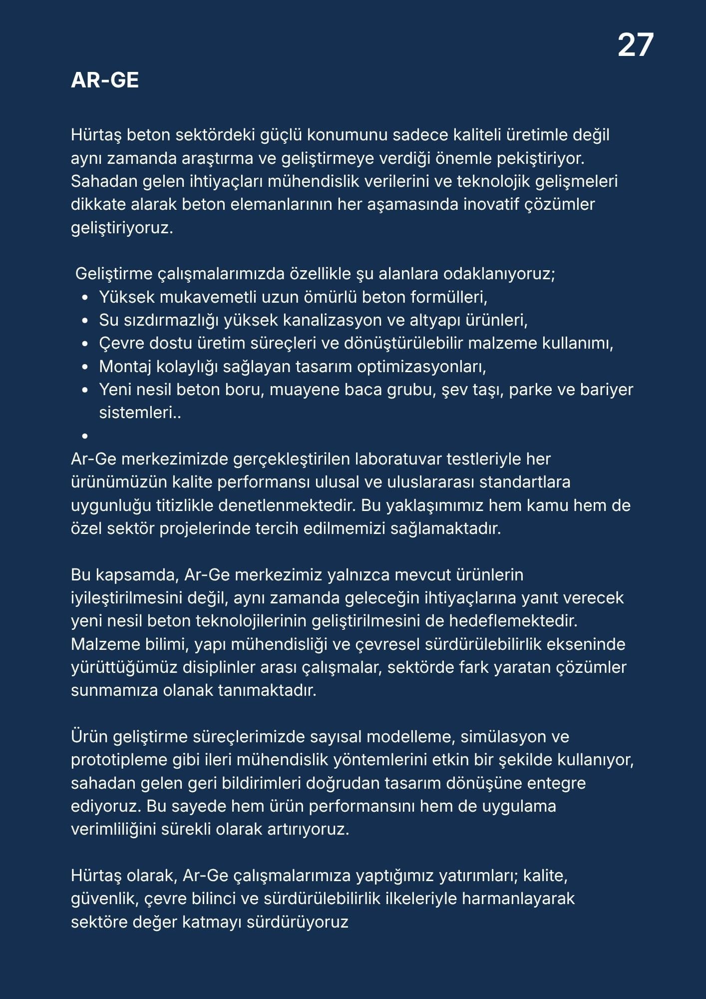 Hürtaş Beton Elemanları Katalog Sayfa 27